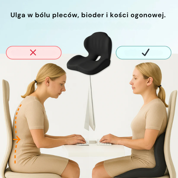 Ergonomisches Sitzkissen – Zentrum der Entlastung