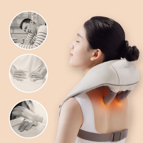 Electric neck and shoulder massager with heat function - Relief Center